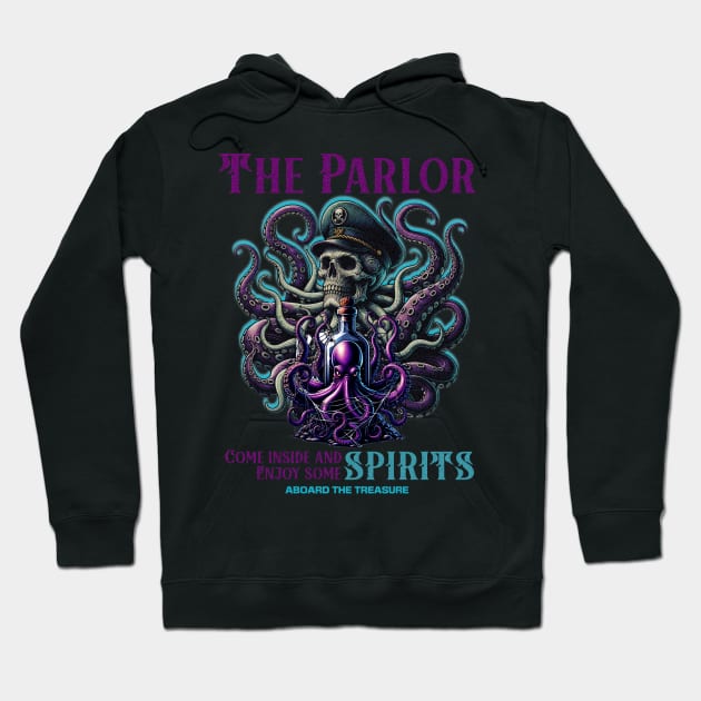 The Parlor Bar Aboard the Treasure Orlando Florida Hoodie by Joaddo